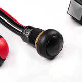 A4127 waterproof pushbutton switch with light black