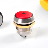 A3166 metal waterproof pushbutton switch with light red