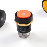 A5166 waterproof pushbutton switch with light orange