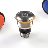 A5196 metal waterproof pushbutton switch with power light