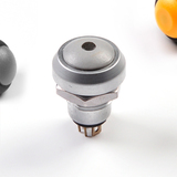 A4126 metal waterproof pushbutton switch with light gray