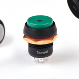 AX1166 waterproof pushbutton switch green with light